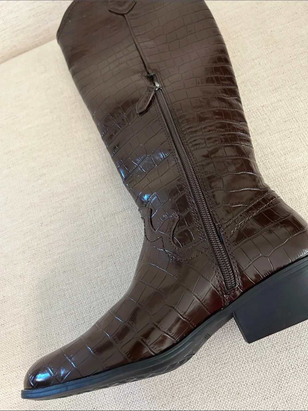 Aerosoles Cadence Western Boot, Brown, Size 7, NEW with tags, no box